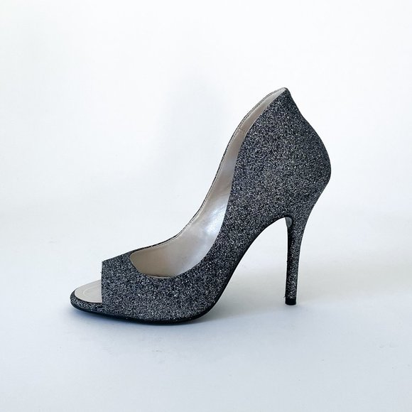Brand New Caparros Glitter Grey Heels - 7.5 - Picture 1 of 4